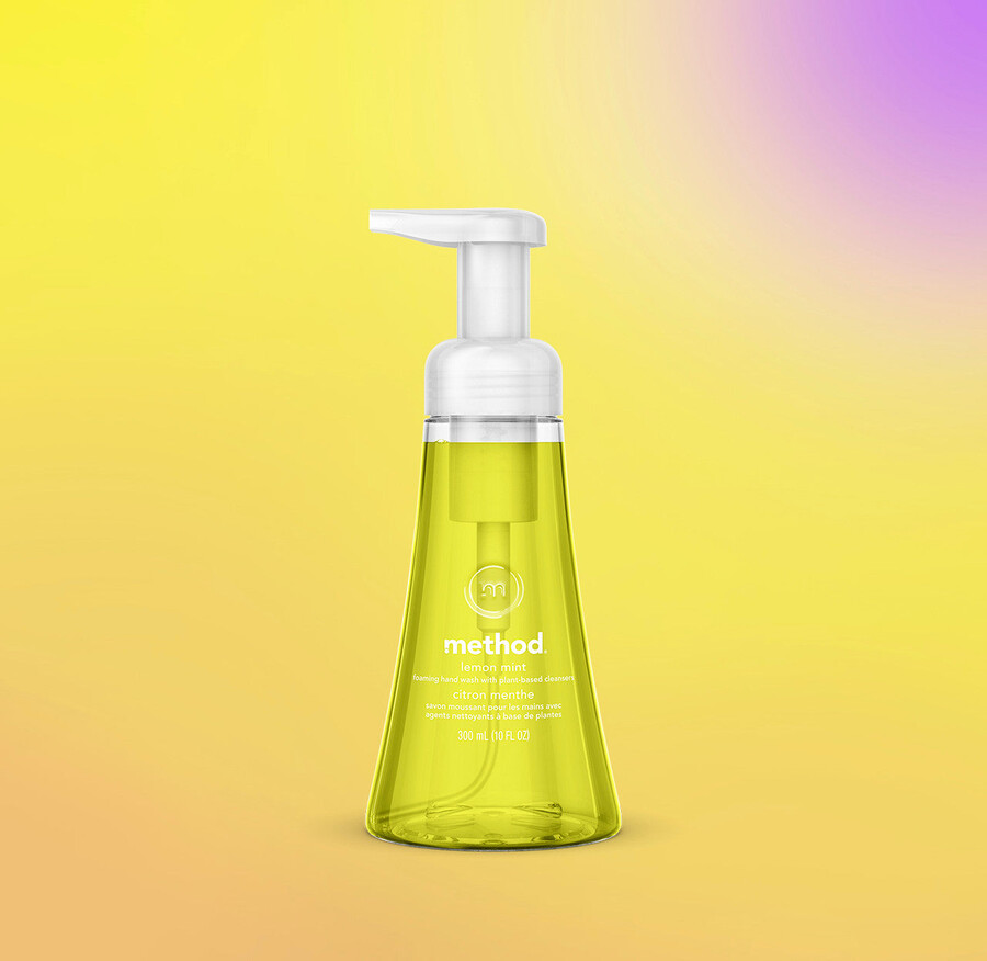 drei sorten schäumende handseife