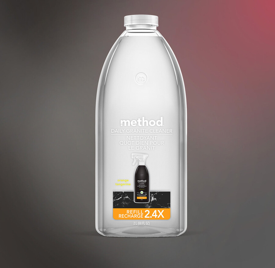 nachfüllen des täglichen granitreinigers