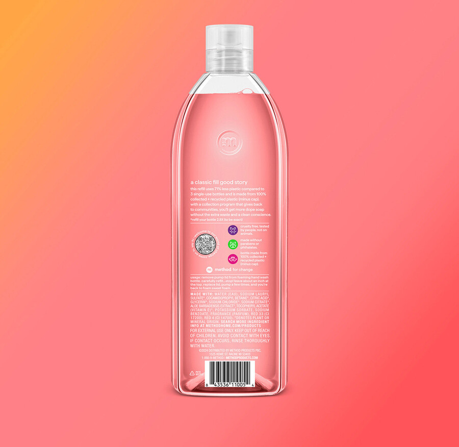 nachfüllpackung für schäumende handseife